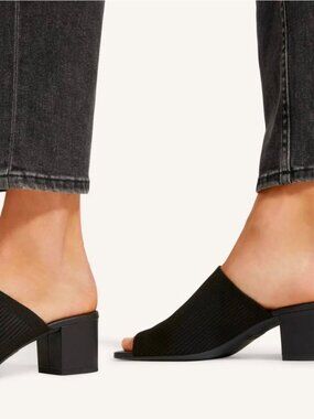 Everlane Glove Mule in ReKnit Black Women's Sizes NEW Resort Modern in Box